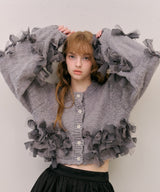 【予約10%OFF】【J1U by LA BELLE ETUDE】manyリボンカーディガン