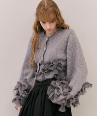 【予約10%OFF】【J1U by LA BELLE ETUDE】manyリボンカーディガン