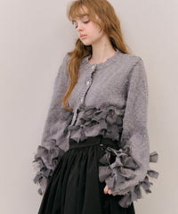 【予約10%OFF】【J1U by LA BELLE ETUDE】manyリボンカーディガン