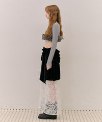 【予約】【J1U by LA BELLE ETUDE】2wayベロアリボンラップレースSET