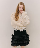 【予約10%OFF】【J1U by LA BELLE ETUDE】manyリボンカーディガン