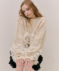 【予約10%OFF】【J1U by LA BELLE ETUDE】manyリボンカーディガン