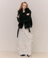 【J1U by LA BELLE ETUDE】many ribbon denim skirt