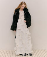 【J1U by LA BELLE ETUDE】many ribbon denim skirt