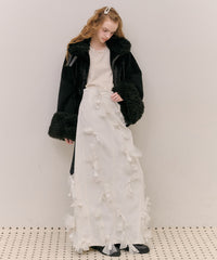 【J1U by LA BELLE ETUDE】many ribbon denim skirt