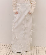 【J1U by LA BELLE ETUDE】many ribbon denim skirt