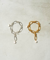 【loni】Link chain pearl brace