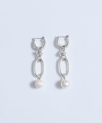【loni】Link chain pearl pierce