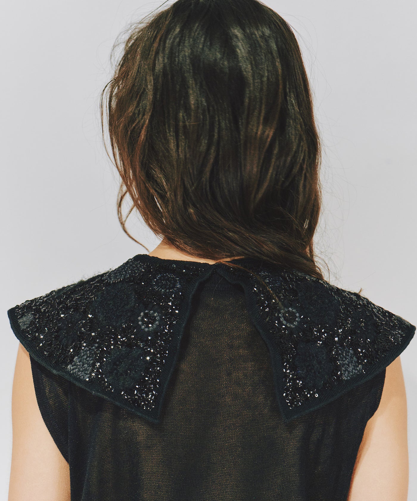 スパンコール刺繡フラワーBIGフレア衿 – LA BELLE ETUDE online