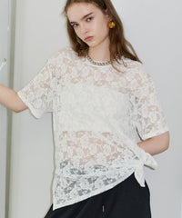 【yae】lace T-shirts / レースTシャツ