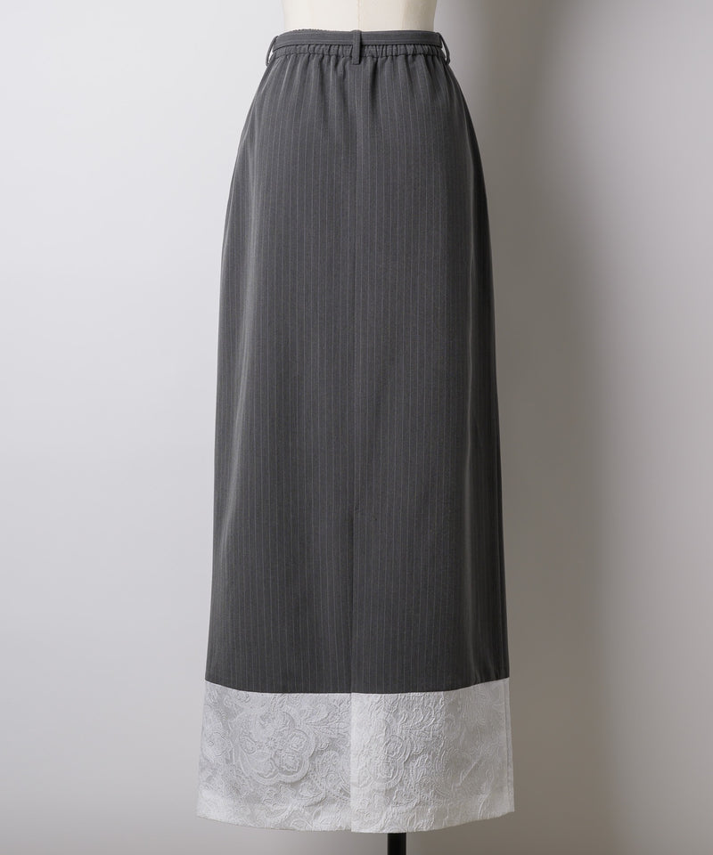 【yae】Jacquard blocking skirt/ジャガードブロッキングスカート