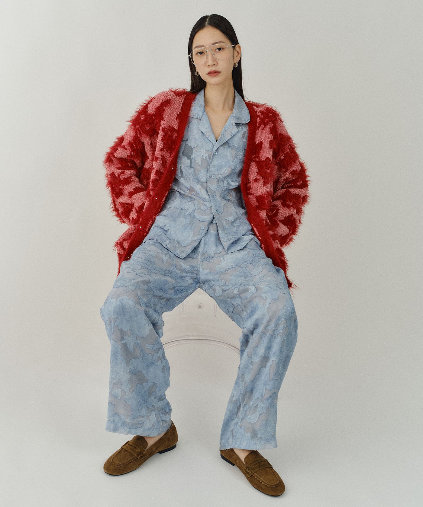 パンツ UNDRESSD JACQUARD BELLE PANTS yae】Relax jacquard pants / リラックスジャガードパンツ – LA BELLE