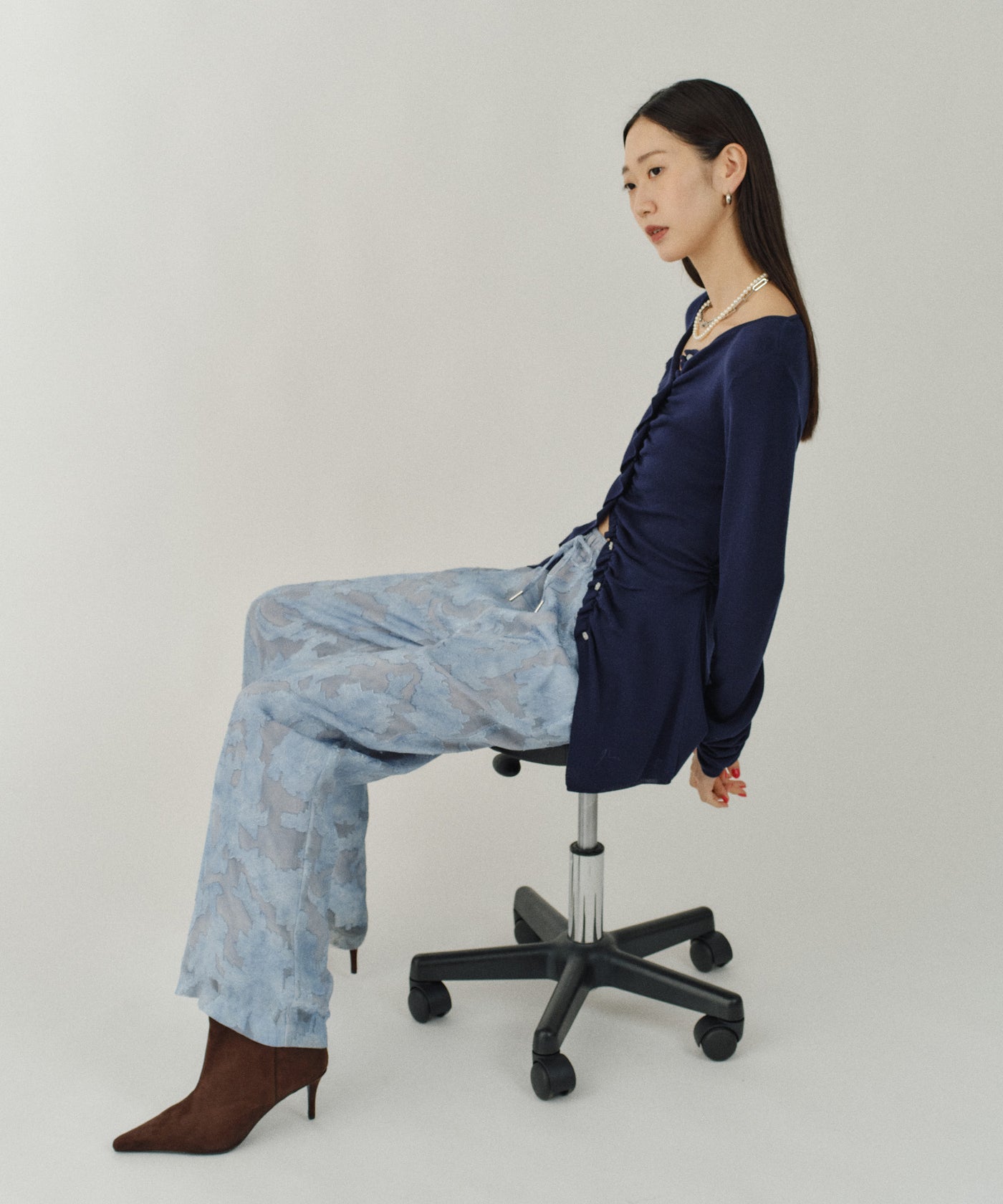 yae】Relax jacquard pants / リラックスジャガードパンツ – LA BELLE
