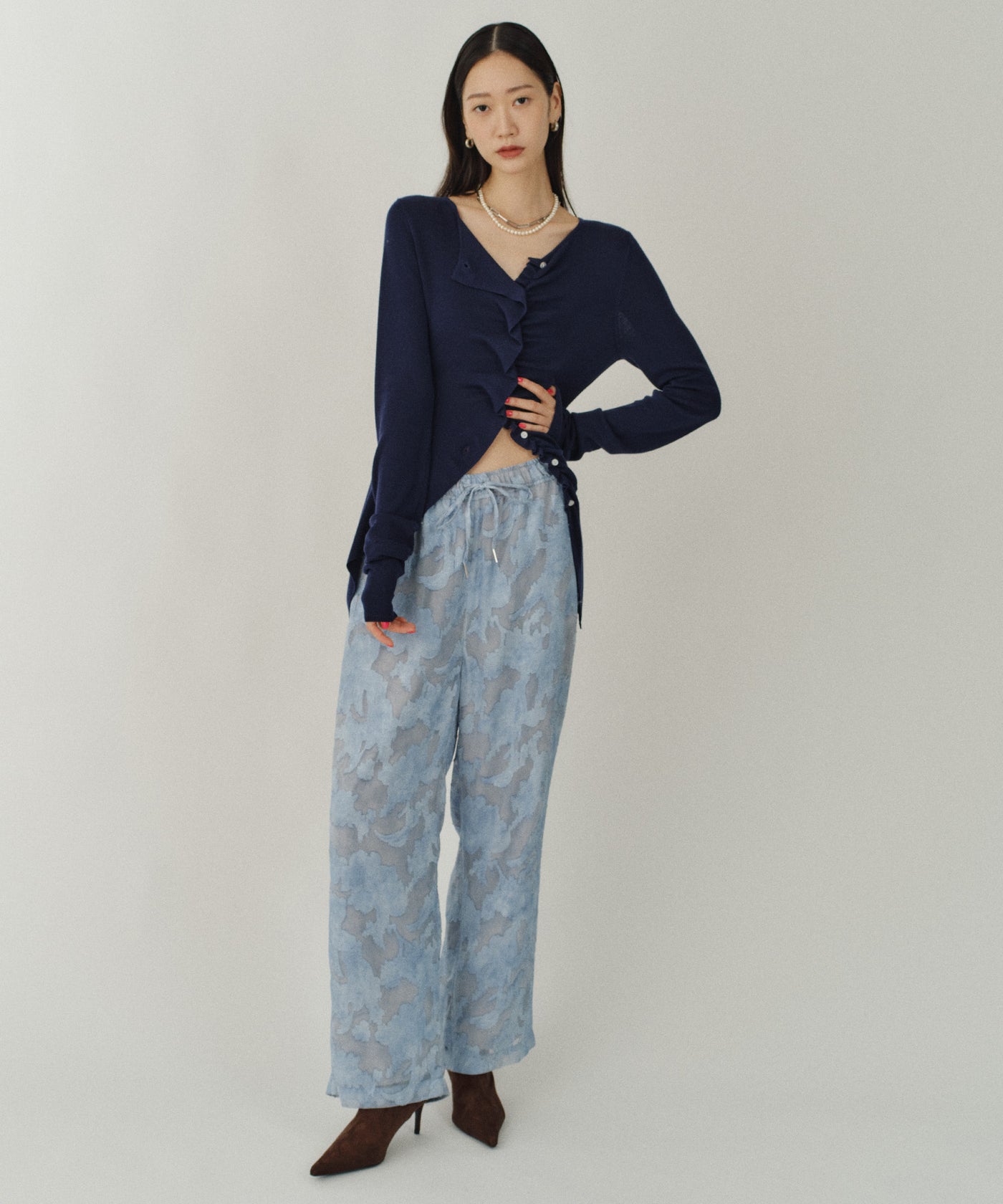 yae】Relax jacquard pants / リラックスジャガードパンツ – LA BELLE