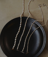 【loni】Crop pearl simple pearl necklace