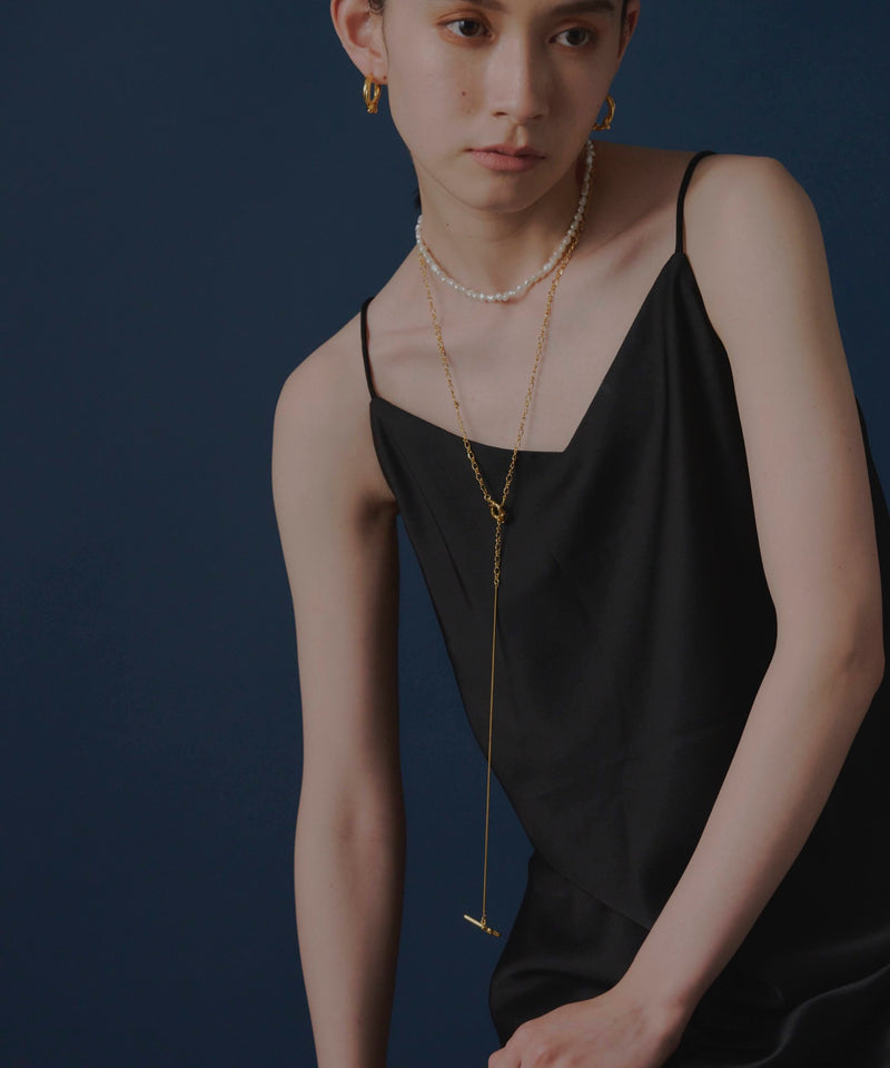 【loni】Crop pearl simple pearl necklace