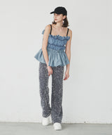 BACKリボンペプラムバルーンTOPS