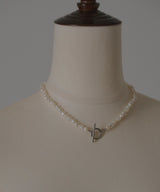 【loni】Crop pearl simple pearl necklace