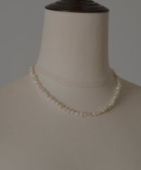 【loni】Crop pearl simple pearl necklace