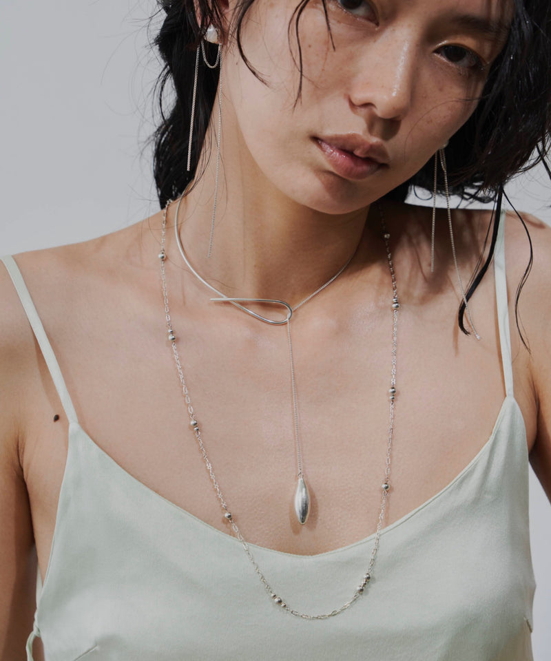 【loni】Crop long necklace