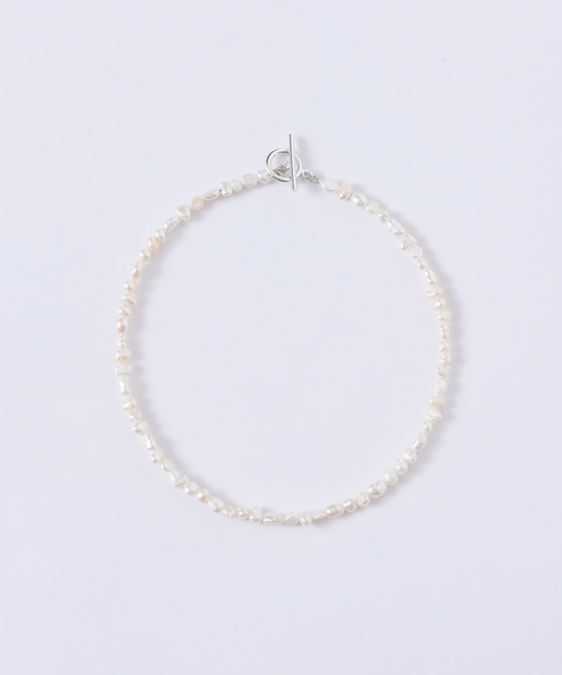 【loni】Crop pearl simple pearl necklace