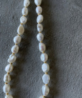 【loni】Crop baroque pearl combi necklace