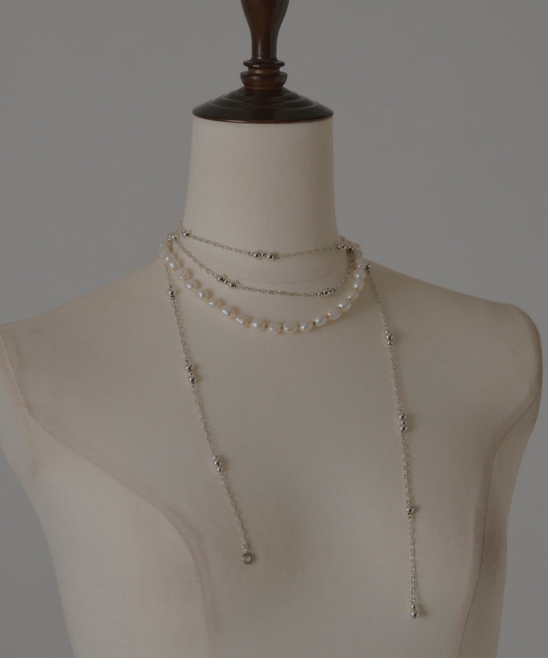 loni】Crop baroque pearl combi necklace – LA BELLE ETUDE online store